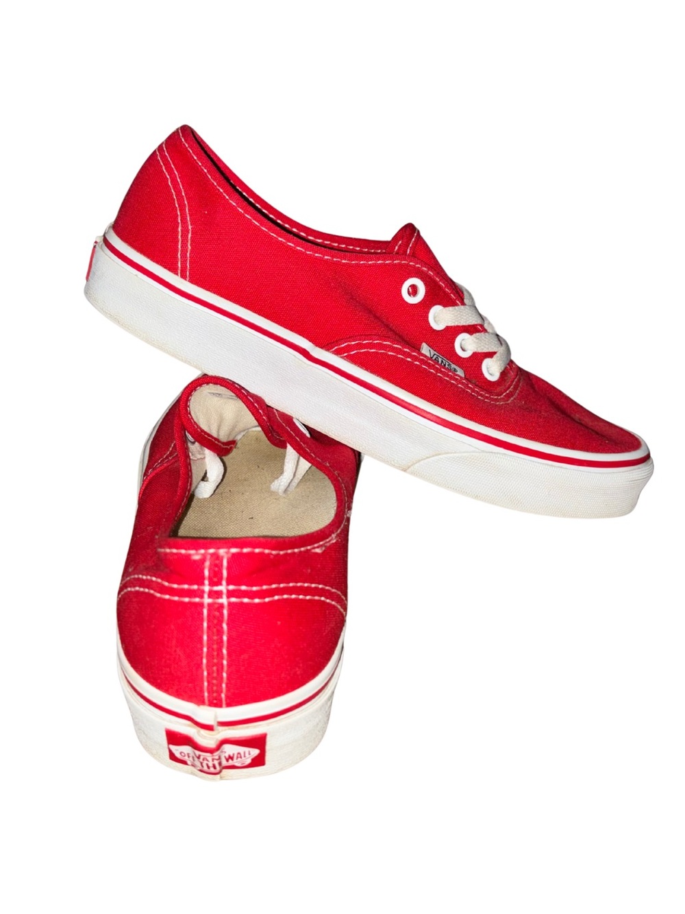 Vans Authentic Low-Top Sneakers in Red